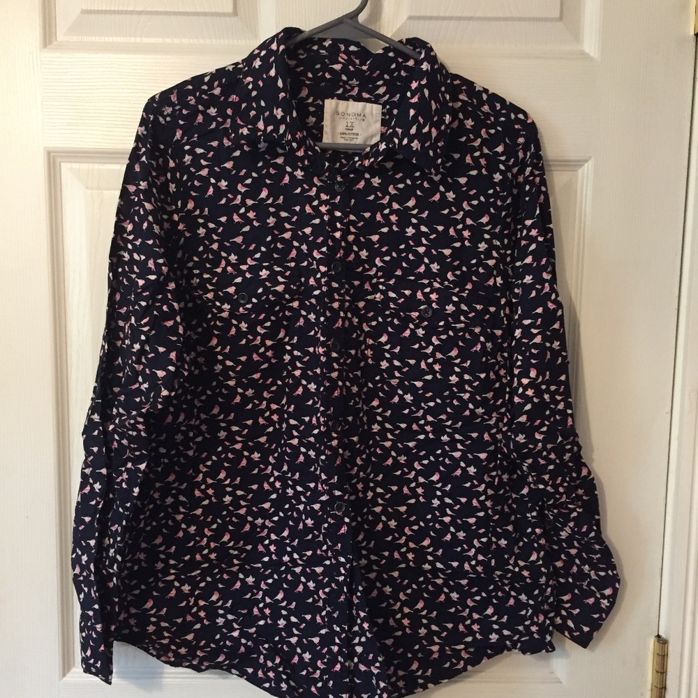 Sonoma Women's Long Sleeve Button Up